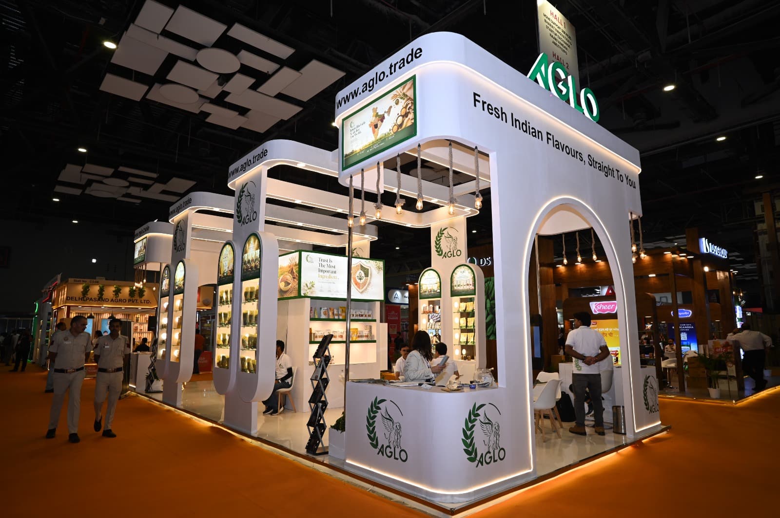 AGLO exhibition stand by Akron Global Events