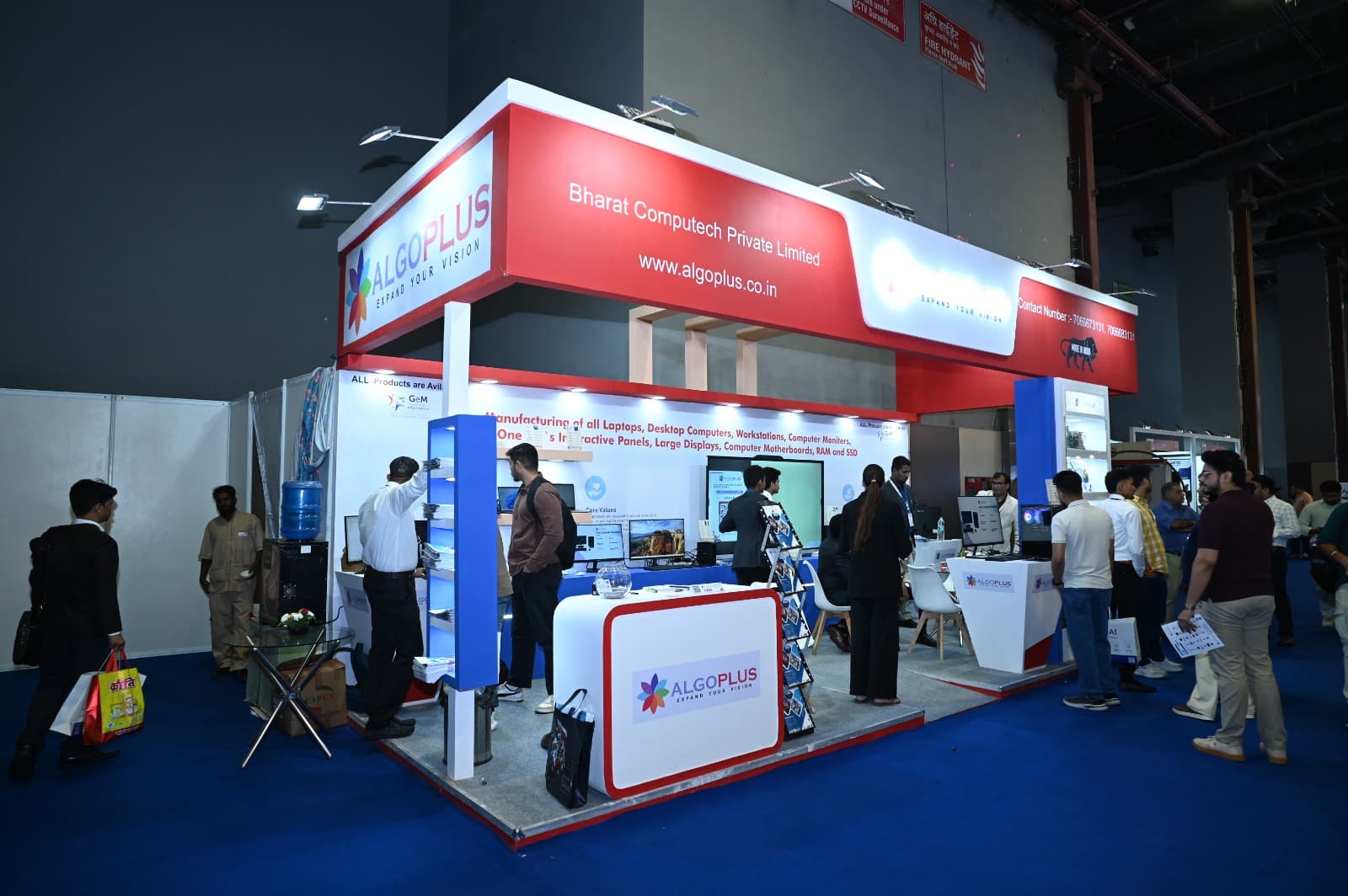 AlgoPlus · Bharat Computech exhibition stand by Akron Global Events