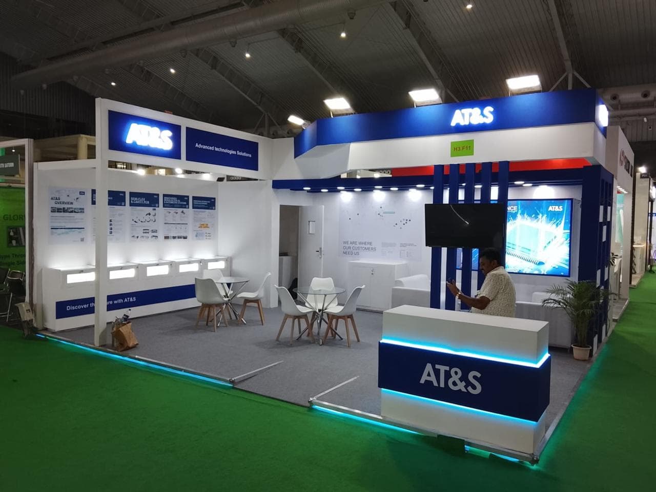AT&S exhibition stand by Akron Global Events