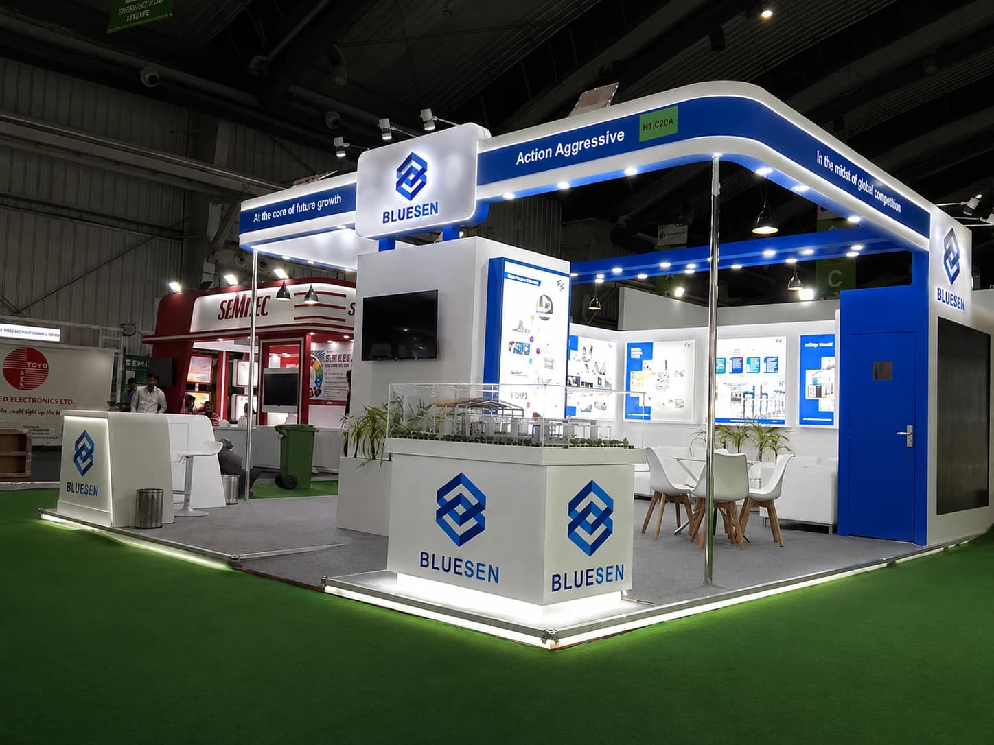 Bluesen exhibition stand by Akron Global Events