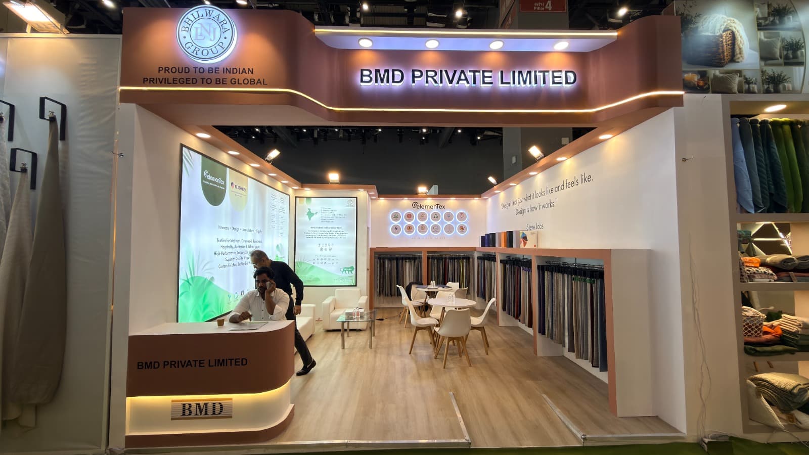 BMD Private Limited · Bhilwara Group exhibition stand by Akron Global Events
