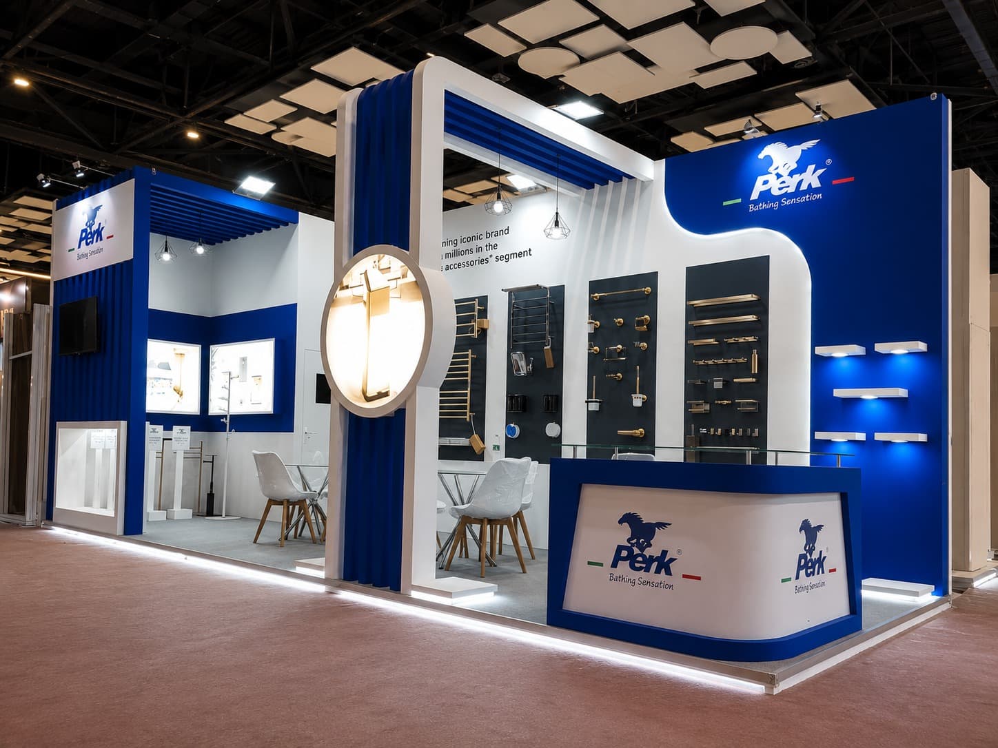 Perk exhibition stand by Akron Global Events